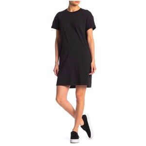 Madewell Classic Black T-Shirt Dress L